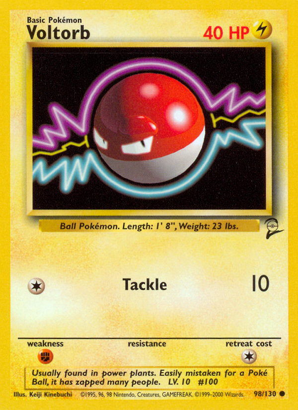 Voltorb Base Set 2 front - Unlimited