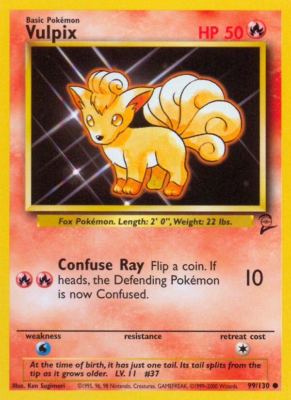 Vulpix Base Set 2 front - Unlimited