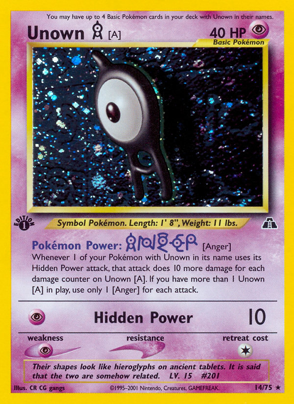 Unown [A] 1st Edition