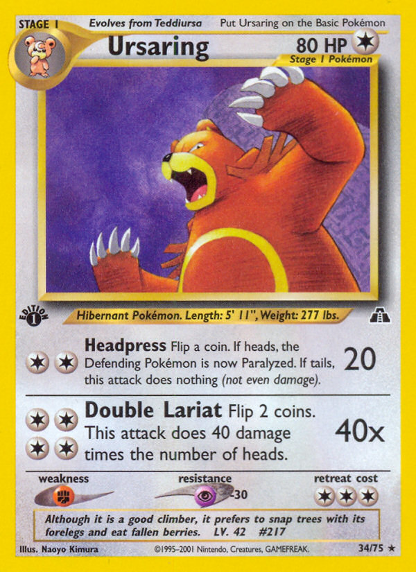 Ursaring 1st Edition