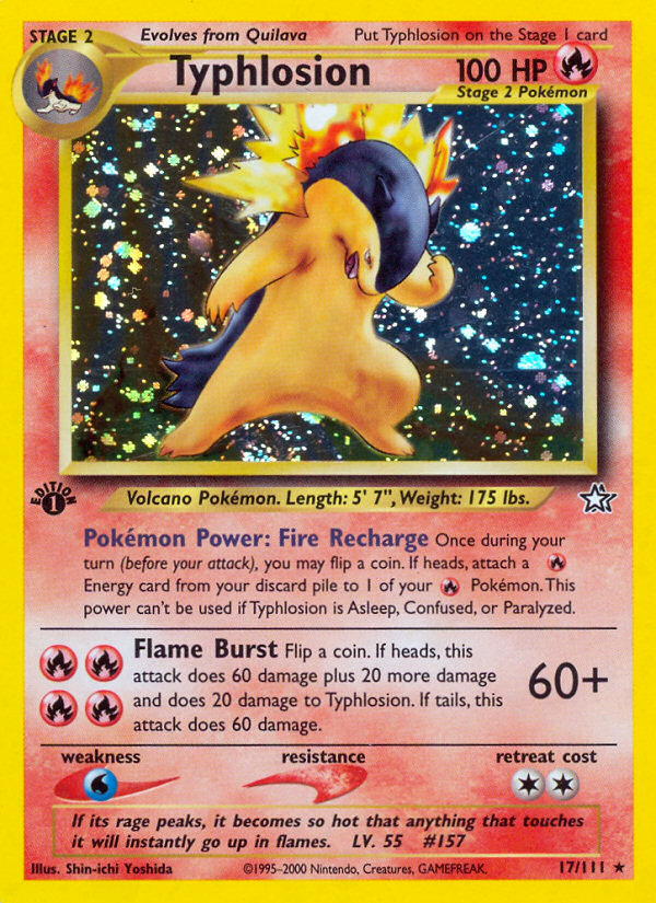 Typhlosion 1st Edition
