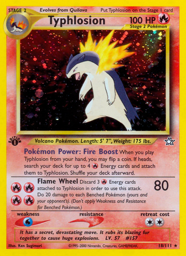 Typhlosion 1st Edition
