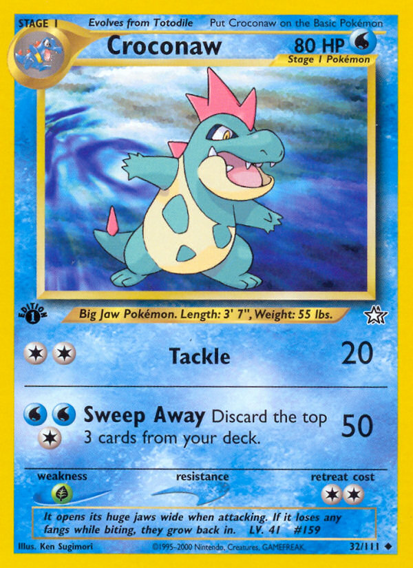 Croconaw 1st Edition