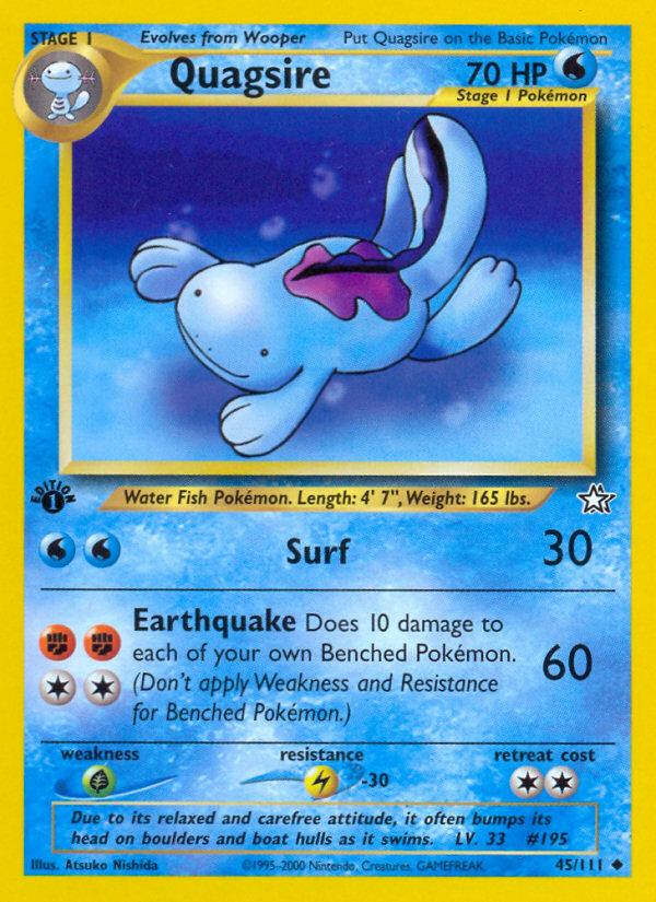 Quagsire 1st Edition