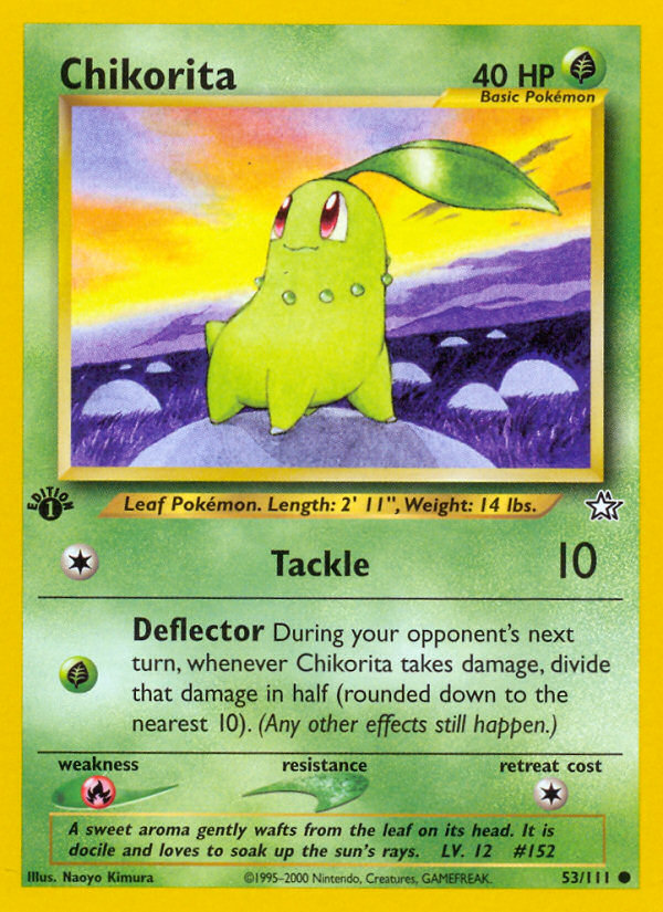 Chikorita 1st Edition