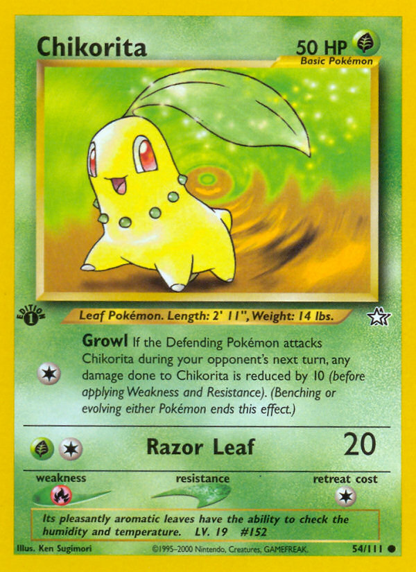 Chikorita 1st Edition