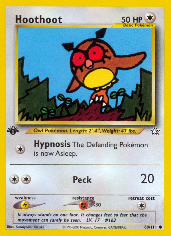 Hoothoot 1st Edition