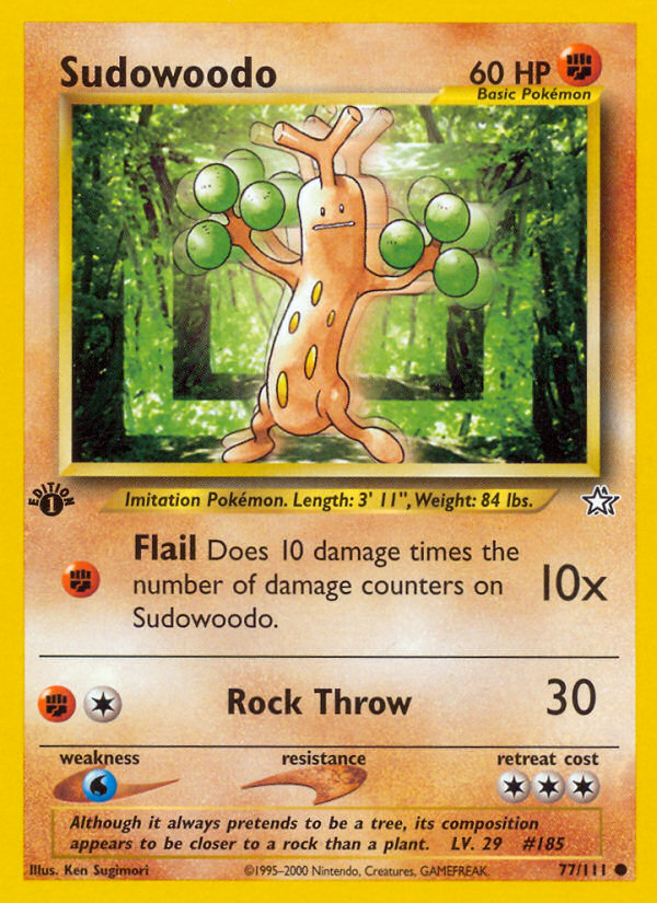 Sudowoodo 1st Edition