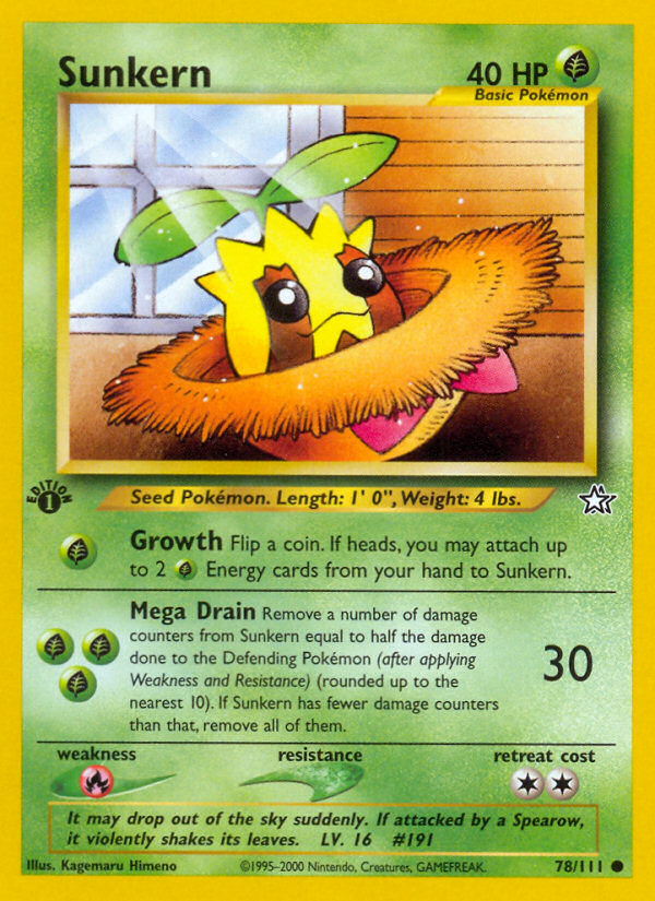 Sunkern 1st Edition