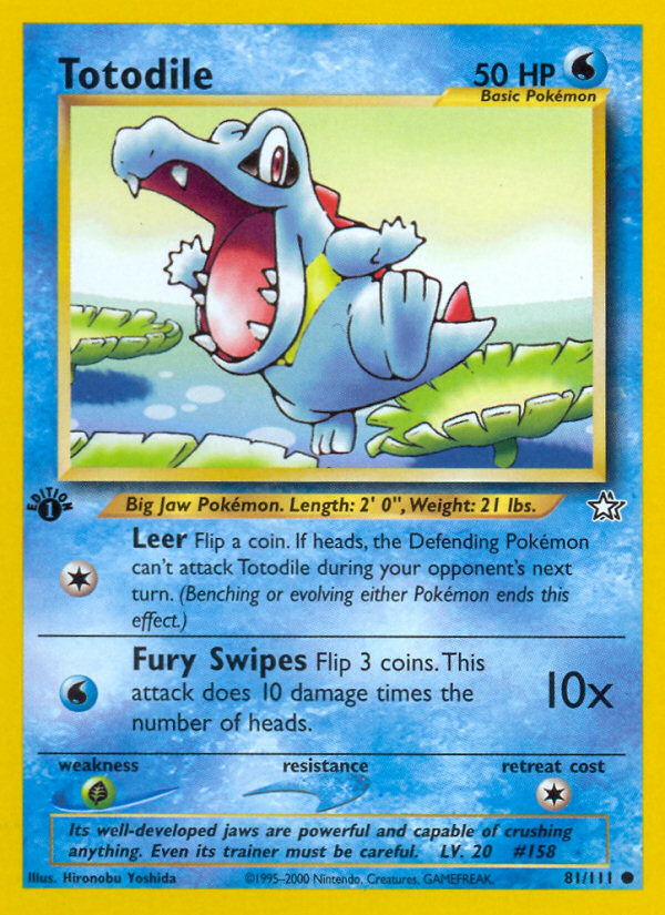 Totodile 1st Edition
