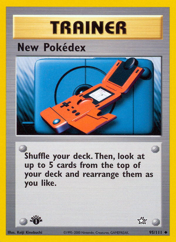 New Pokédex 1st Edition