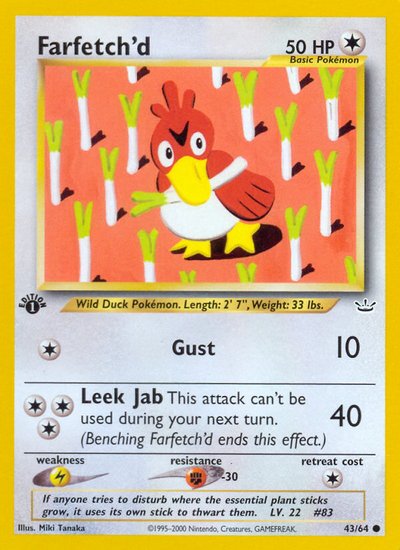 Farfetch'd 1st Edition