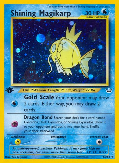 Shining Magikarp 1st Edition