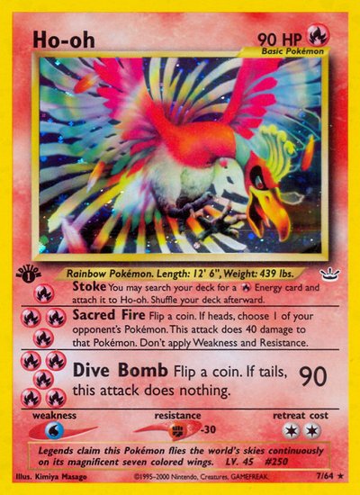 Ho-Oh 1st Edition