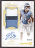 2023 Panini Flawless Josh Downs #RPAV-JOD Flawless Rookie Patch Autographs Vertical Gold Jersey, #7/10 North Carolina On-Card Autograph RC EX front of card