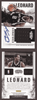 2012-13 Panini Contenders Kawhi Leonard #43 Substantial Signatures Jersey, #115/149 San Antonio Spurs On-Card Autograph front and back of card