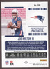 2024 Panini Contenders Joe Milton #106 Midfield Ticket #20/50 New England Patriots On-Card Autograph RC back of card