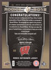 2012 SPx Russell Wilson #75 Jersey, #278/399 Seattle Seahawks On-Card Autograph RC back of card