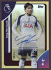 2025 Topps Premier League Yang Min-hyeok #AC-YMH Gold Rainbow Autographs #4/50 Tottenham Hotspur On-Card Autograph front of card