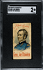 1889 Duke's Cigarettes General Joe Hooker N78 History Of Generals SGC 2 front of card