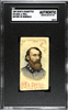 1889 Duke's N78 General A. P. Hill SGC Authentic Minimum Size Not Met front of card