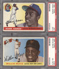 PSA 5 1955 Topps Hank Aaron & PSA 4 Willie Mays