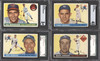 SGC Graded 1955 Topps HOF'ers including Phil Rizzuto, Duke Snider, Yogi Berra & Hal Newhouser