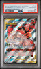 2019 Pokemon Sun & Moon Pheromosa & Buzzwole GX #192 Unbroken Bonds Full Art PSA 10 front of card