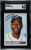 1966 Topps Hank Aaron #500 Atlanta Braves HOF SGC 6 front of card
