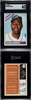 1966 Topps Hank Aaron #500 Atlanta Braves HOF SGC 6 front and back of card