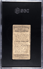 1889 W. Duke, Sons & Co. Plantation Mail N85 Postage Stamps SGC 1 back of card