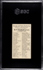 1889 W.S. Kimball & Co. Jindee Shah N189 Savage & Semi-Barbarous Cheifs & Rulers SGC 4 back of card