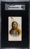 1889 W.S. Kimball & Co. Knife N189 Savage & Semi-Barbarous Cheifs & Rulers SGC 4 front of card