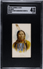 1889 W.S. Kimball & Co. Knife N189 Savage & Semi-Barbarous Chiefs & Rulers SGC 4 front of card