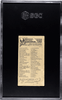 1890 Allen & Ginter Bloodhound N21 Quadrupeds SGC 1.5 back of card