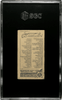 1890 Allen & Ginter Opossum N21 Quadrupeds SGC 1.5 back of card