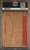 1952 Topps Duane Pillette #82 St. Louis Browns In Person Autograph PSA 2 Auto 8 back of card