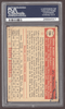 1952 Topps Johnny Schmitz #138 Brooklyn Dodgers PSA Authentic Auto back of card