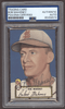1952 Topps Bob Mahoney #58 St. Louis Browns RC PSA Authentic Auto front of card