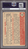 1952 Topps Eddie Blake #144 Cincinnati Reds RC PSA Authentic Auto back of card