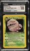2000 Pokemon Team Rocket Dark Weezing #14 1st Edition CGC 10 front of card