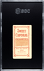 1910 T206 Tom Downey Sweet Caporal 350 Batting Factory No. 30 Cincinnati SGC 1 back of card