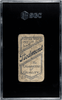 1909 T206 Jake Weimer Piedmont 150 Factory No. 25 New York Nat'l SGC 1 back of card
