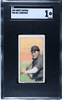 1909 T206 Bill Hinchman Sweet Caporal 150 Factory No. 30 Cleveland SGC 1 front of card
