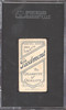 1910 T206 Frank Arellanes Piedmont 350 Factory No. 25 Boston Amer. SGC 3 back of card