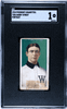 1910 T206 Gabby Street Piedmont 350 Portrait Factory No. 25 Washington SGC 1 front of card