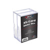 BCW 2-Piece Slider Box - 35 Count 35-card clear slider box, detail view
