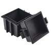 Ultra Pro Black Box Waterproof Deck Box open deck box with lid removed, detail view