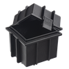 Ultra Pro Black Box Waterproof Deck Box open deck box with attached lid, detail view