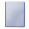 Ultra Pro 3x4 Regular Toploaders (25 Ct.) single clear toploader, detail view